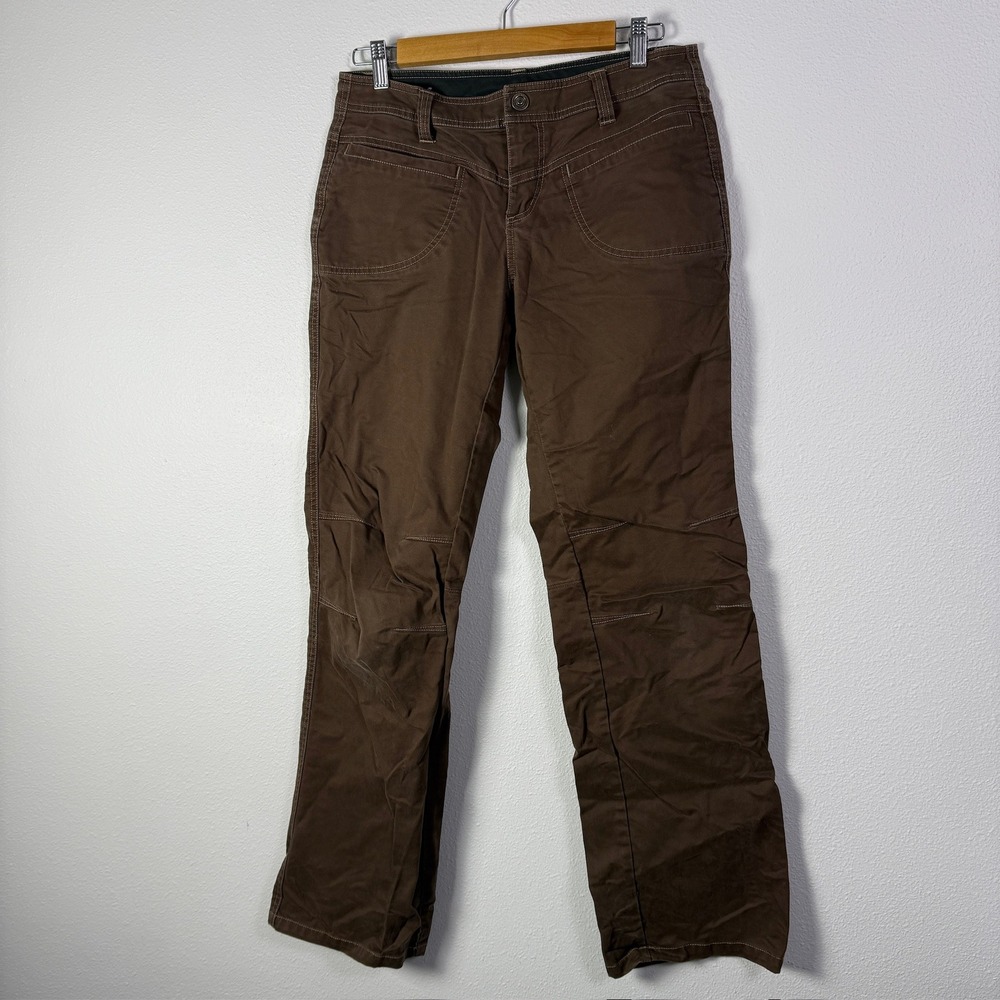 Kuhl Utility Pants Womens Brown Good Straight Leg Hiking Outdoor Gorpcore Size 8